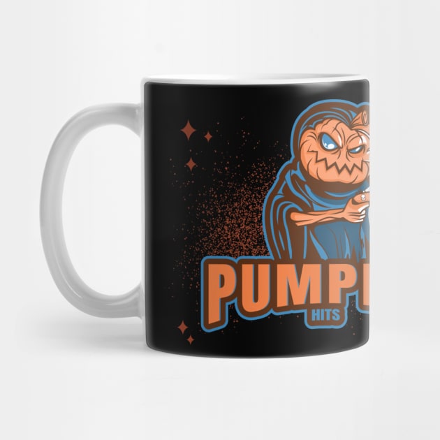 Pumpkin Hits, Funny and Modern Halloween style illustration by EquilibriumArt